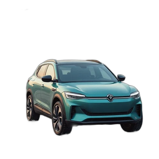 car, 3d render, photorealistic, green transparent PNG cut-out