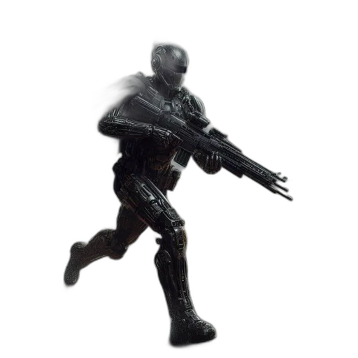 robot, weapon, staff, creature transparent PNG cut-out