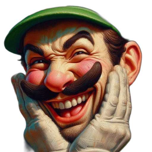face, mask, hat, staff transparent PNG cut-out