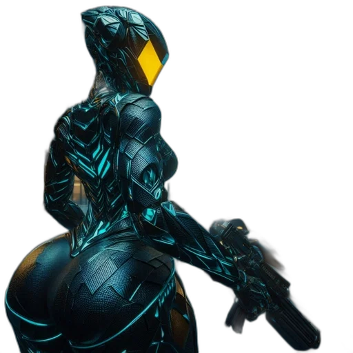 robot, dress, weapon, concept art transparent PNG cut-out