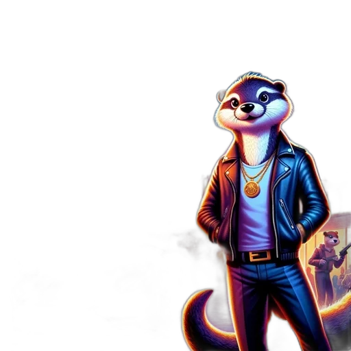 jacket, staff, animal, concept art transparent PNG cut-out