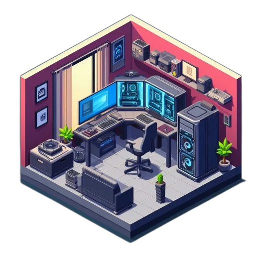 furniture, robot, building, weapon transparent PNG cut-out