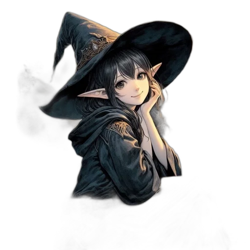 hat, staff, mask, dragon transparent PNG cut-out