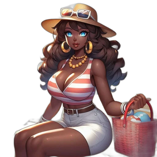 hat, dress, concept art, cartoon transparent PNG cut-out