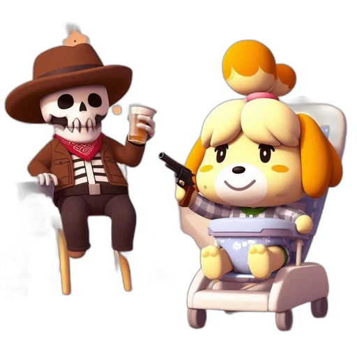 staff, animal, hat, concept art transparent PNG cut-out