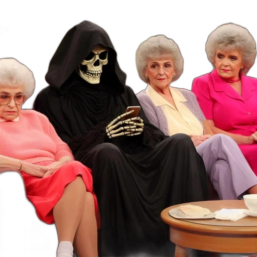 amusing, scene, portrays, four transparent PNG cut-out
