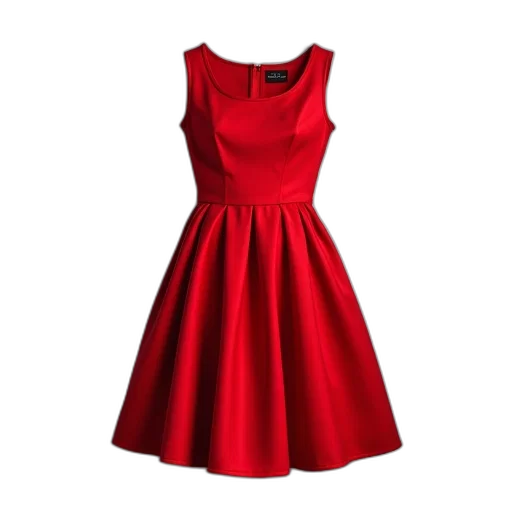 dress, red, cute, important transparent PNG cut-out