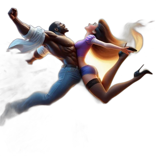 concept art, fantasy art, 3d render, pixel art transparent PNG cut-out
