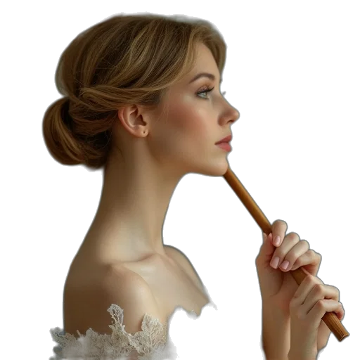 staff, jewelry, dress, face transparent PNG cut-out