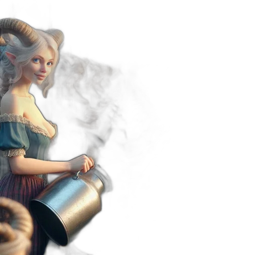 dress, fantasy art, concept art, 3d render transparent PNG cut-out