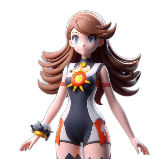 dress, robot, 3d render, concept art transparent PNG cut-out