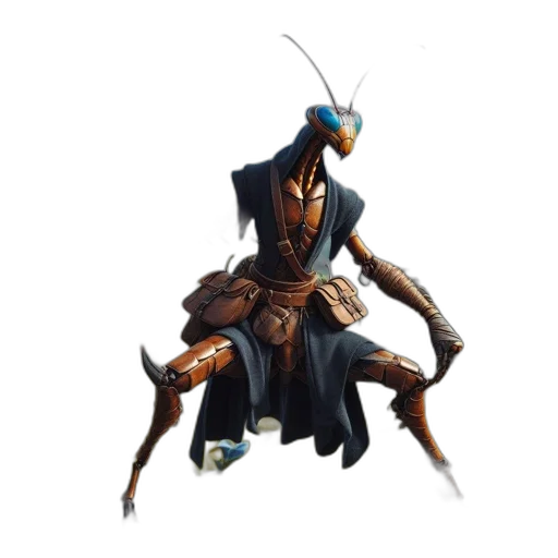 dragon, staff, creature, robot transparent PNG cut-out