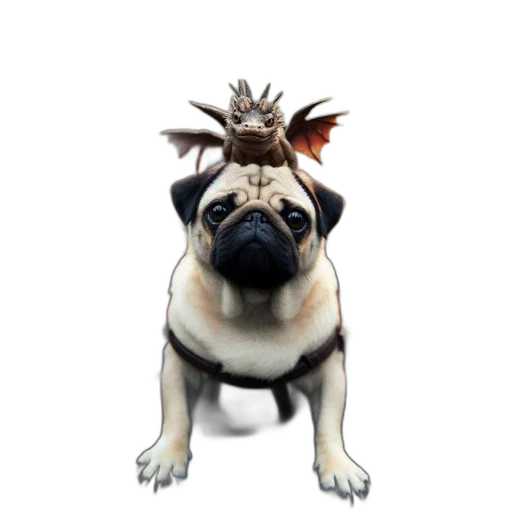 dragon, animal, creature, crown transparent PNG cut-out
