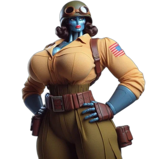 robot, staff, jacket, weapon transparent PNG cut-out