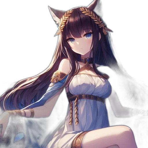 dress, staff, crown, dragon transparent PNG cut-out