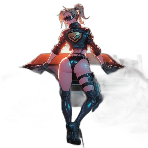 robot, staff, dress, sword transparent PNG cut-out