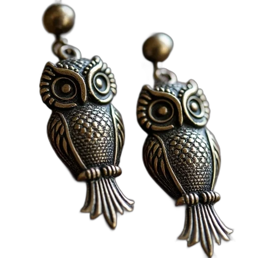jewelry, photorealistic, pair, antique transparent PNG cut-out