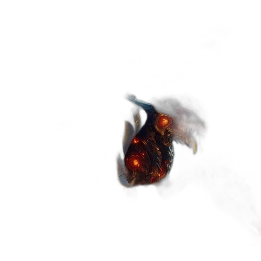 dragon, mask, creature, weapon transparent PNG cut-out