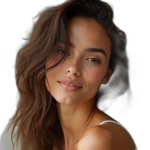face, hair, jewelry, crown transparent PNG cut-out