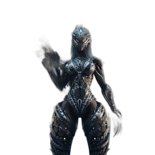 creature, dress, dragon, robot transparent PNG cut-out