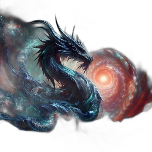dragon, creature, mask, hair transparent PNG cut-out