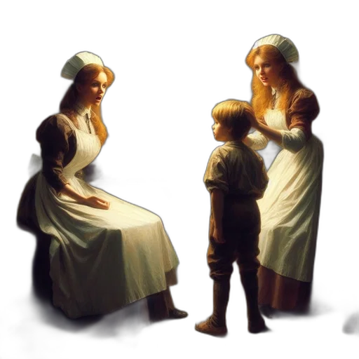 dress, crown, concept art, oil painting transparent PNG cut-out