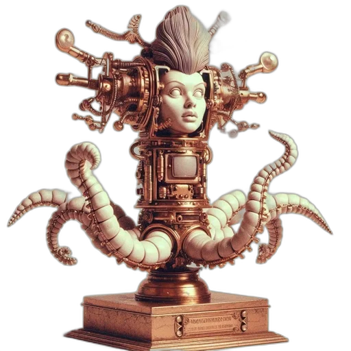 crown, jewelry, staff, robot transparent PNG cut-out
