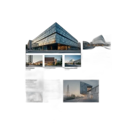 building, 3d render, photorealistic, concept art transparent PNG cut-out