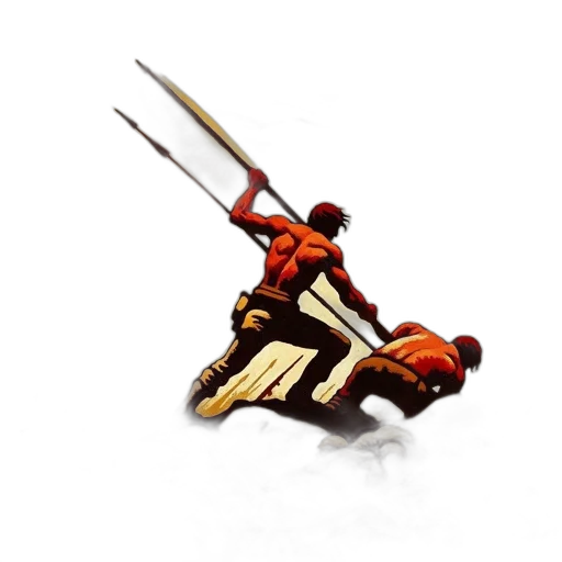 sword, weapon, staff, robot transparent PNG cut-out