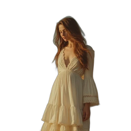 dress, oil painting, concept art, photorealistic transparent PNG cut-out