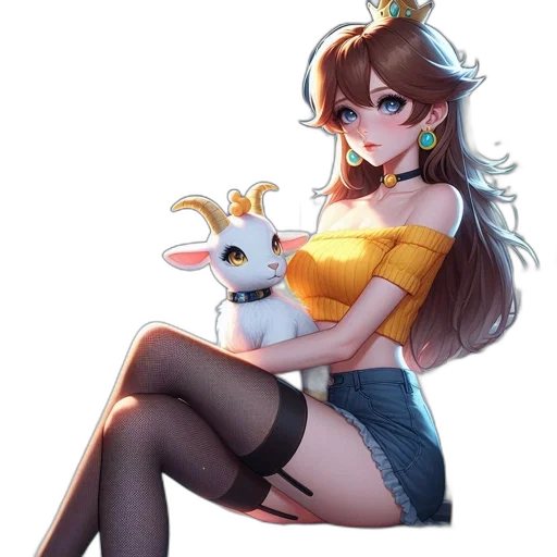 dress, animal, weapon, staff transparent PNG cut-out