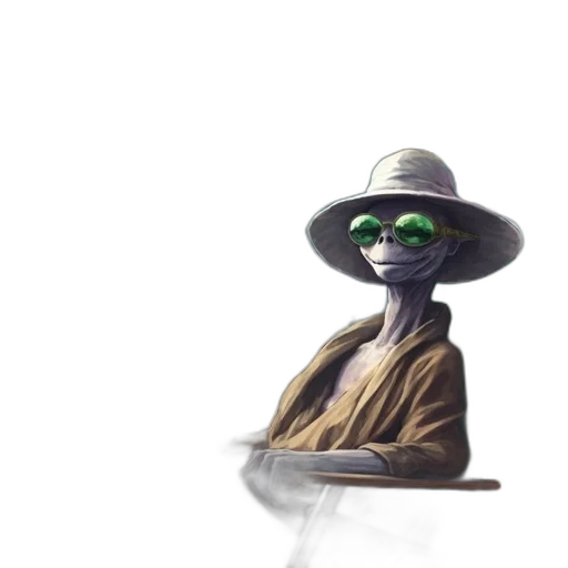hat, mask, staff, robot transparent PNG cut-out