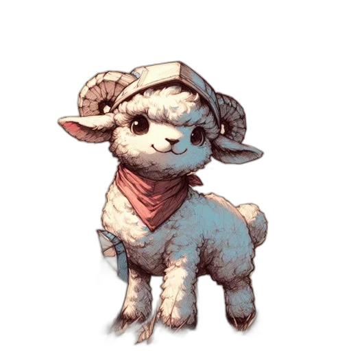 staff, animal, hat, creature transparent PNG cut-out