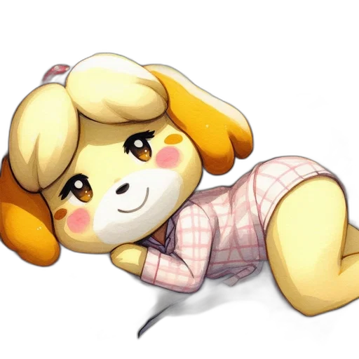 staff, animal, pixel art, anime transparent PNG cut-out