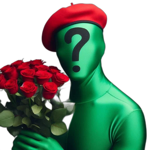 flower, hat, face, mask transparent PNG cut-out