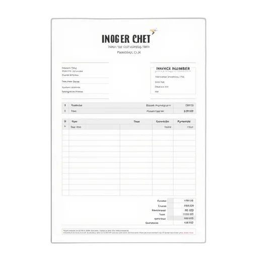 blank, invoice, template, header transparent PNG cut-out