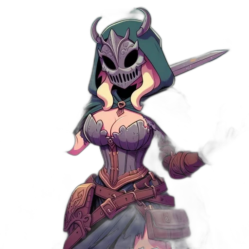 mask, dress, fantasy art, concept art transparent PNG cut-out