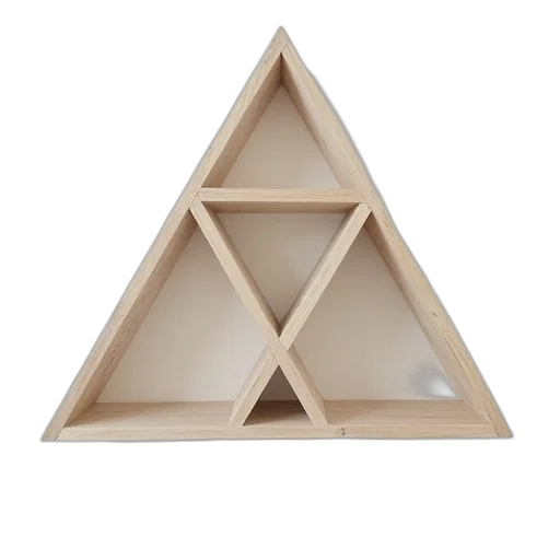furniture, crown, 3d render, triangular transparent PNG cut-out