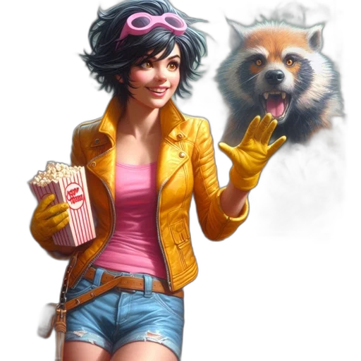 jacket, animal, concept art, fantasy art transparent PNG cut-out