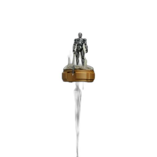 robot, staff, sword, bottle transparent PNG cut-out