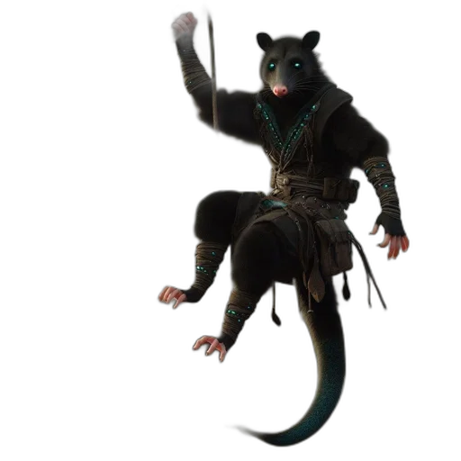 creature, dragon, animal, staff transparent PNG cut-out