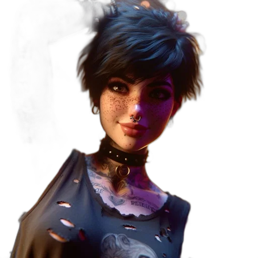 face, staff, concept art, fantasy art transparent PNG cut-out