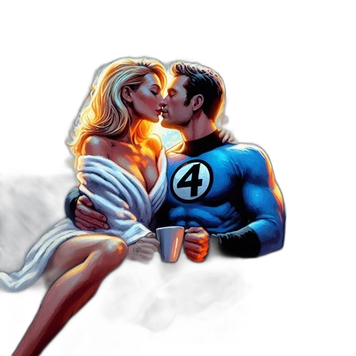 comic book art, concept art, photorealistic, cartoon transparent PNG cut-out