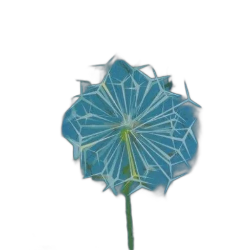flower, umbrella, crown, staff transparent PNG cut-out