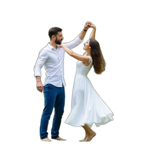 dress, umbrella, hair, staff transparent PNG cut-out