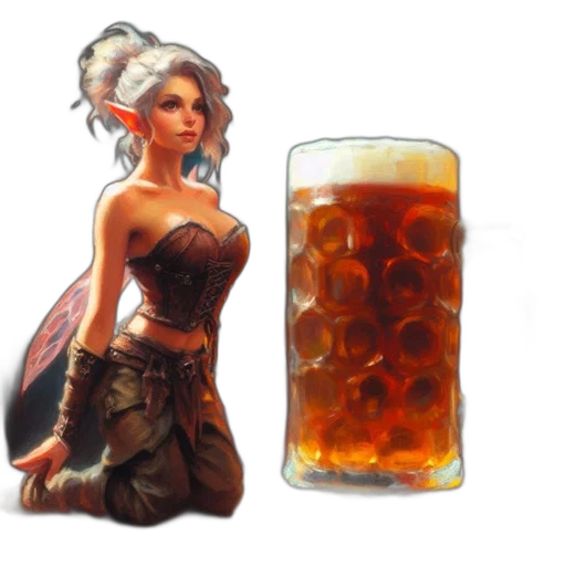 fantasy art, concept art, pixel art, 3d render transparent PNG cut-out