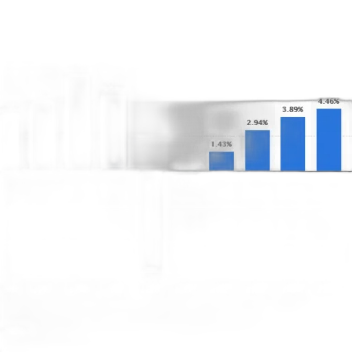 3d render, blue, monochrome, chart transparent PNG cut-out