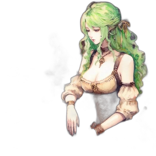 dress, staff, sword, dragon transparent PNG cut-out