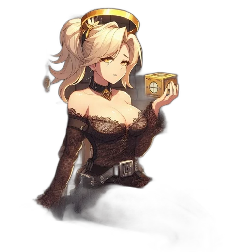 weapon, staff, crown, dress transparent PNG cut-out