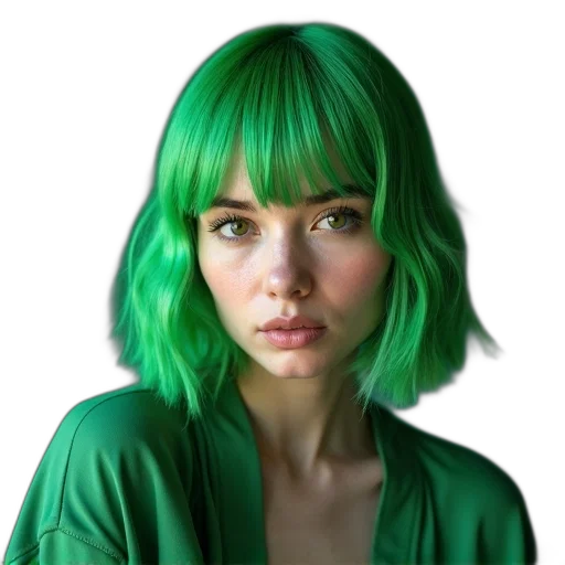hair, face, dress, mask transparent PNG cut-out